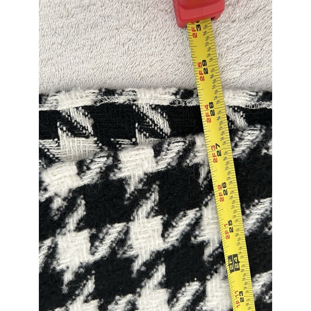 DQ STORE Womens Coat Black White Crown Foot Print Size Small - Picture 10 of 16